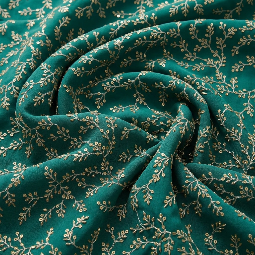 Embroidery Georgette Fabric