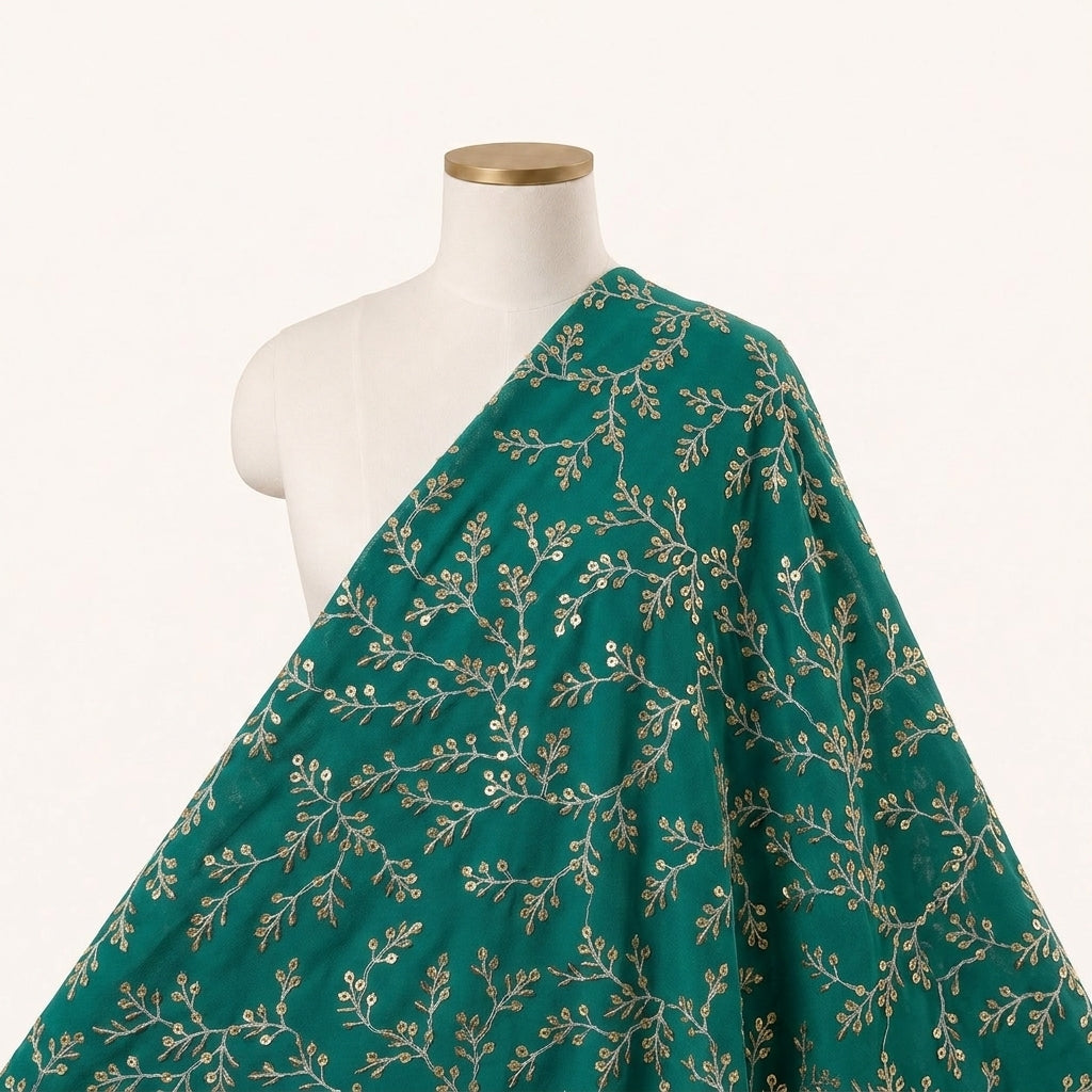 Embroidery Georgette Fabric