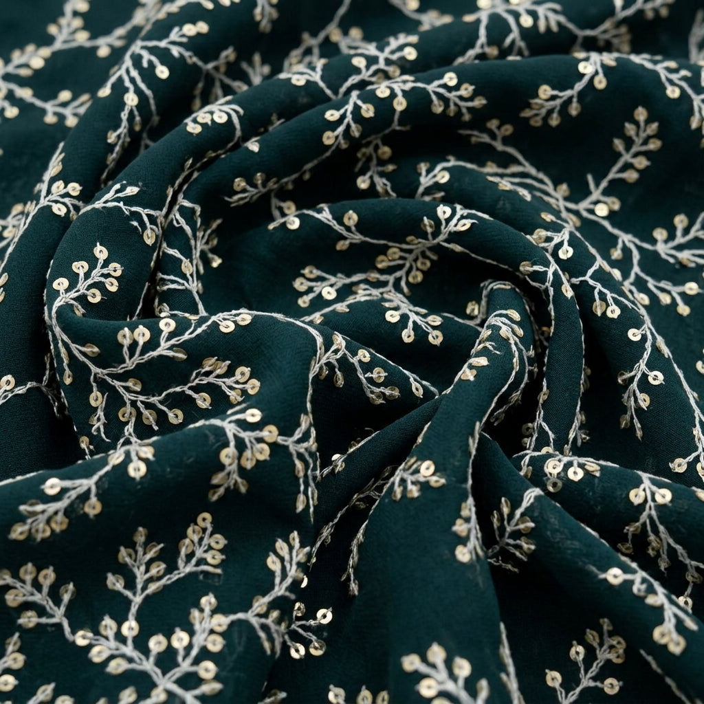 Embroidery Georgette Fabric