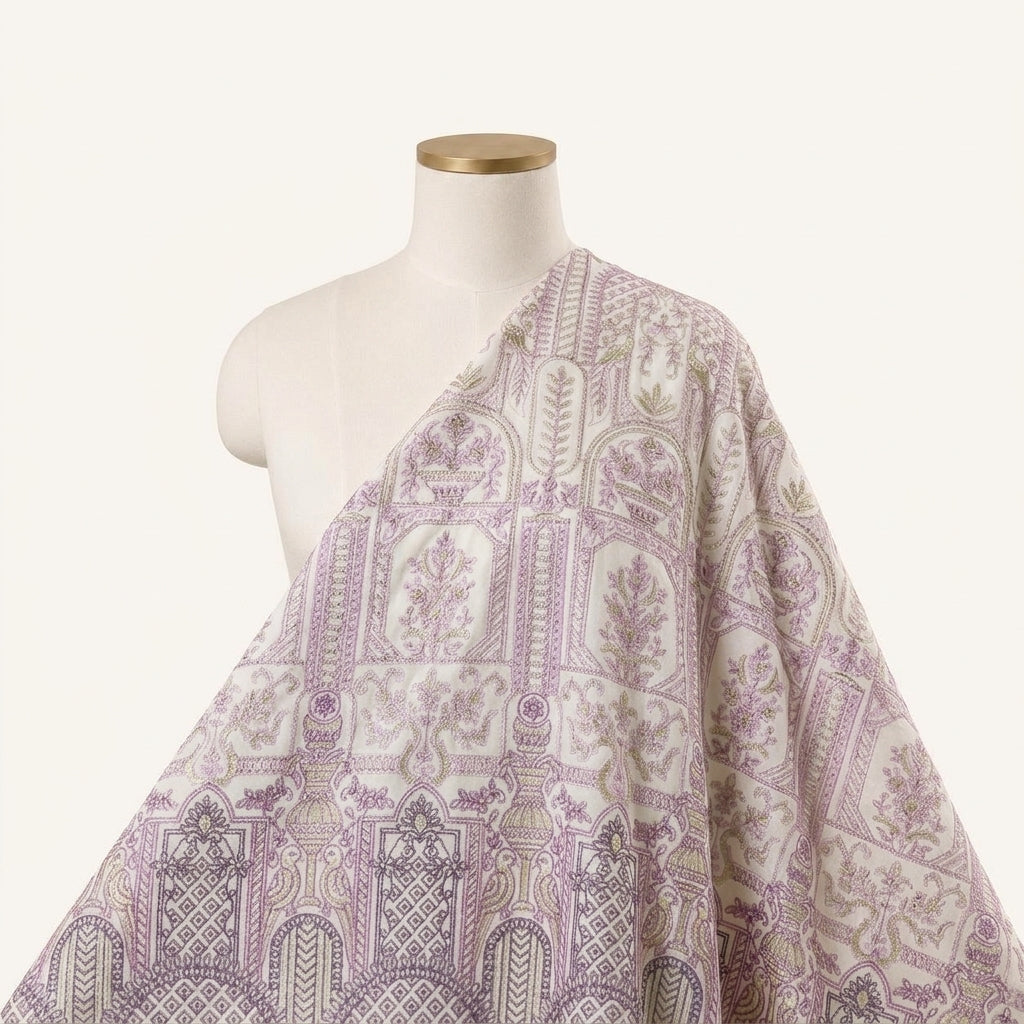 Embroidery Georgette Fabric - EC13835 - saree_drape