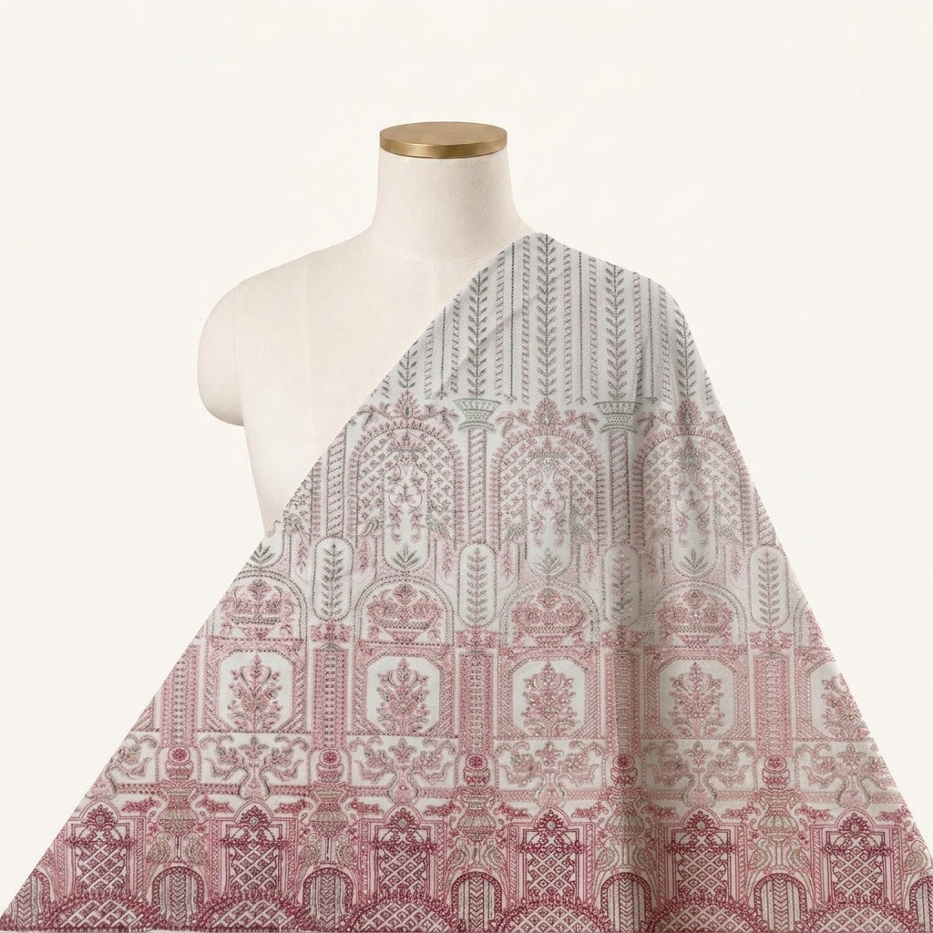 Embroidery Georgette Fabric - EC13836 - saree_drape