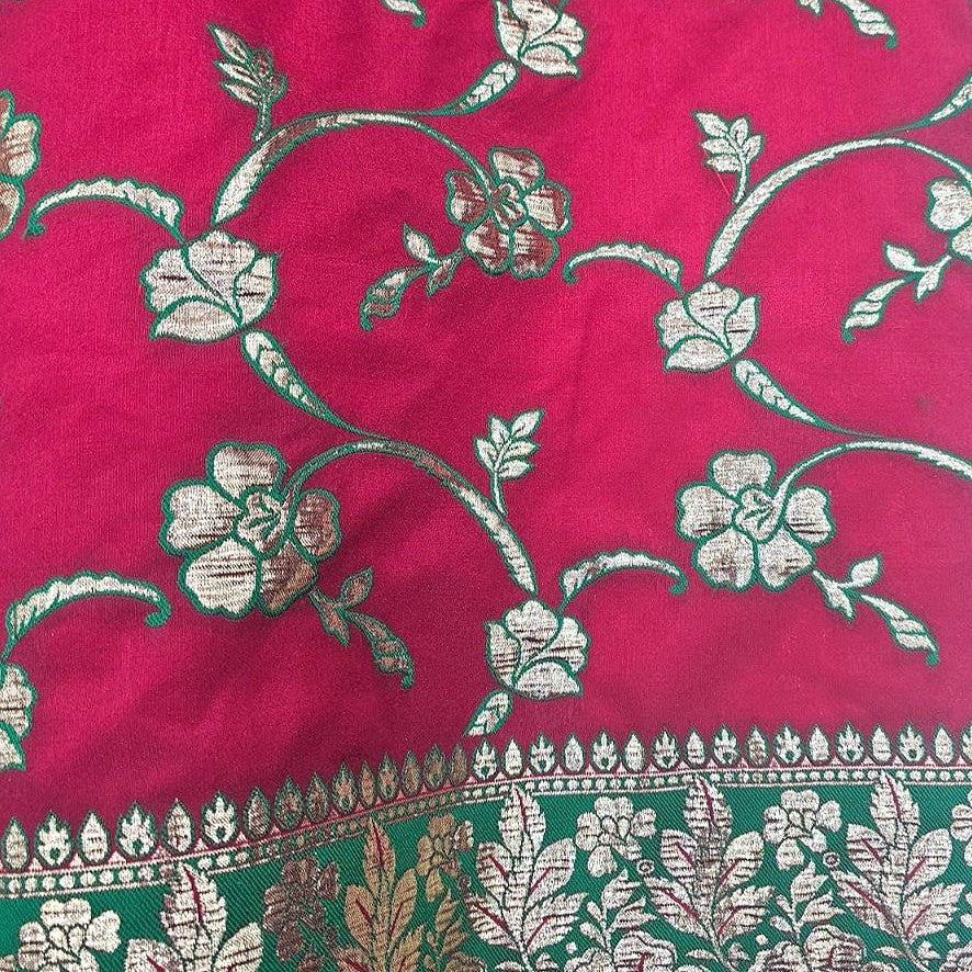 Floral Embroidery Georgette Fabric