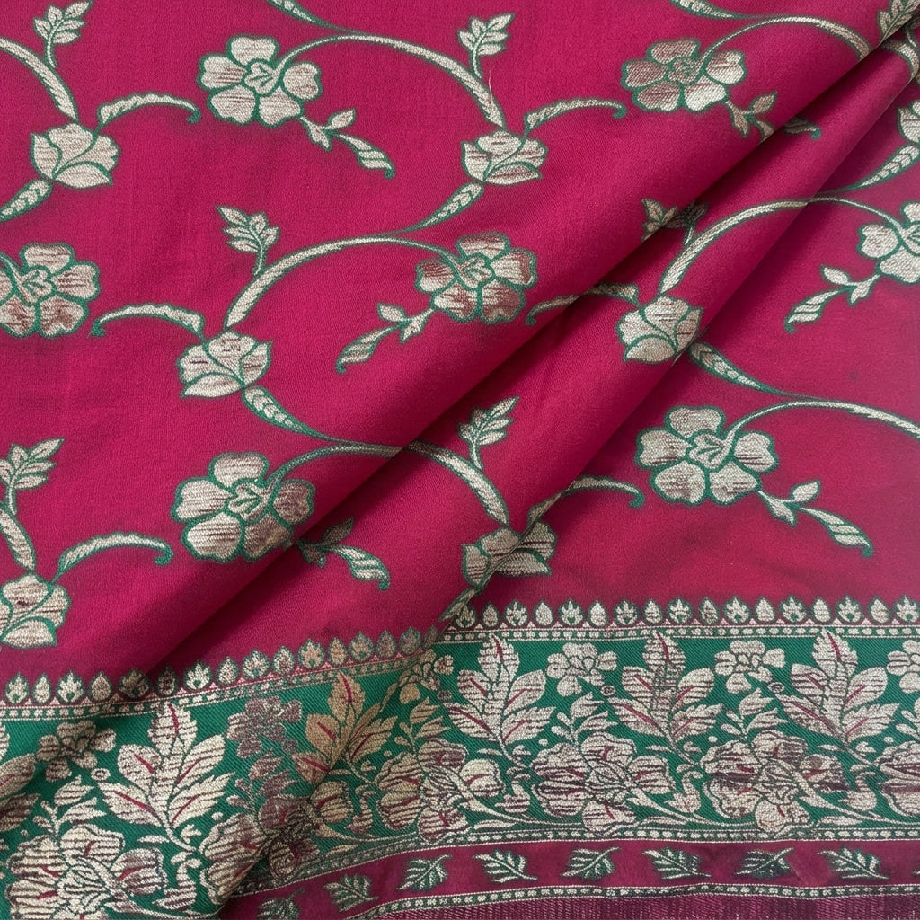 Floral Embroidery Georgette Fabric