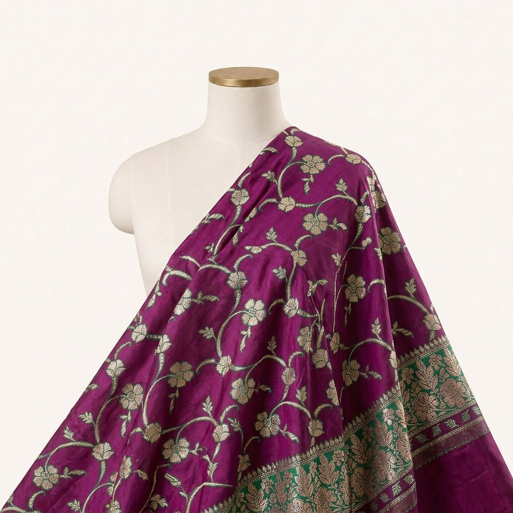 Floral Embroidery Georgette Fabric