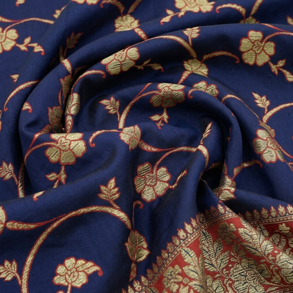 Floral Embroidery Georgette Fabric