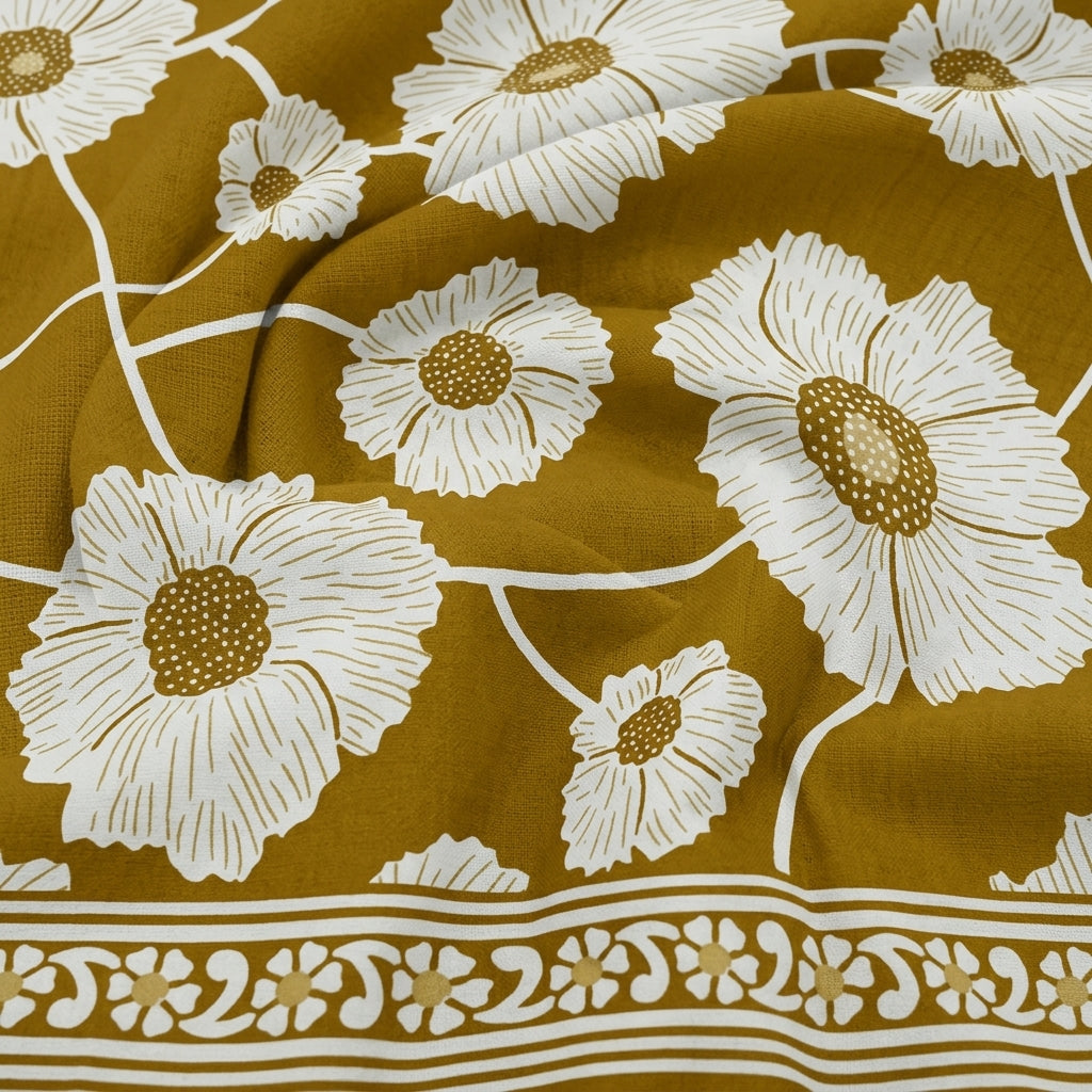 Floral Cotton Fabric - EC14319 - Swirl