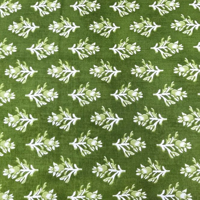 Floral Cotton Fabric - EC14320 - Flat fabric