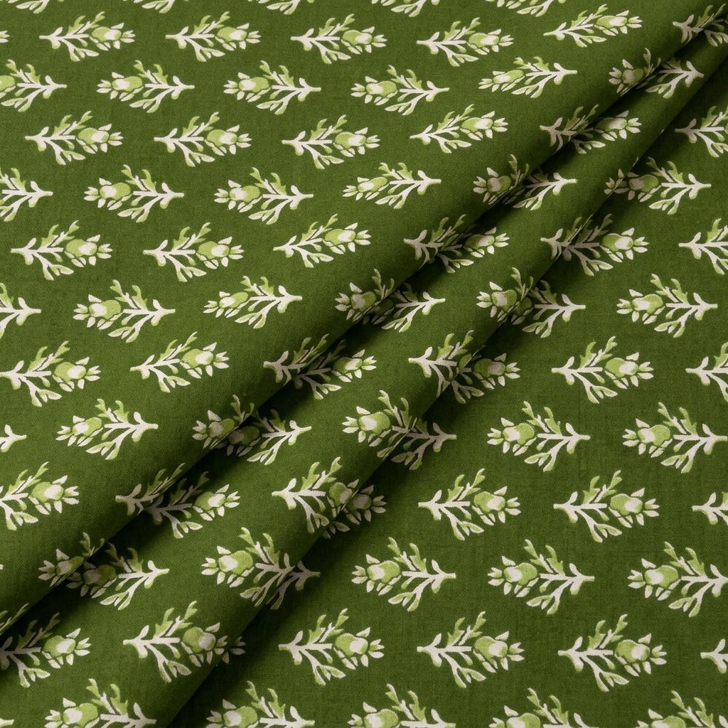 Floral Cotton Fabric - EC14320 - folds