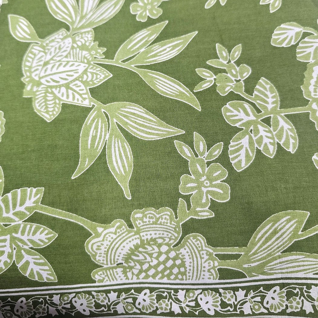 Floral Cotton Fabric - EC14325 - Flat fabric