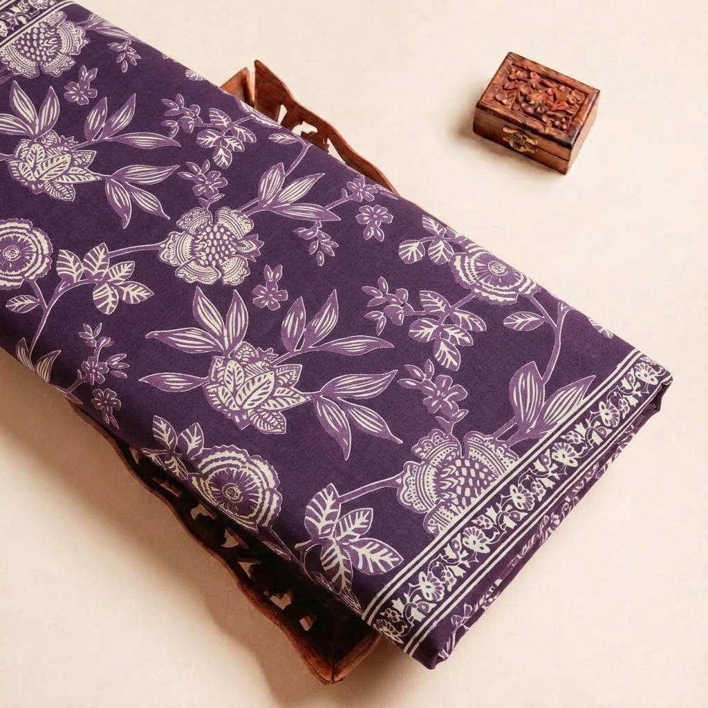 Floral Cotton Fabric - EC14327 - tray_4