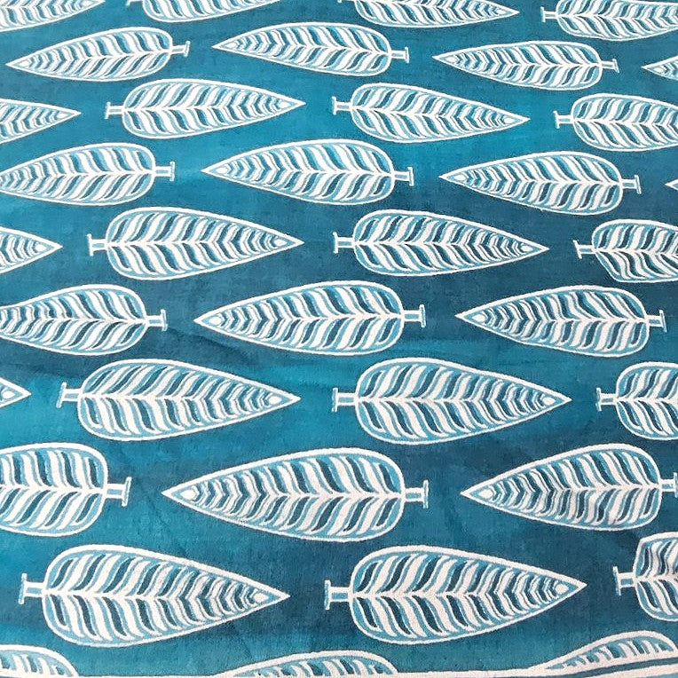 Leaf Cotton Fabric - EC14328 - Flat fabric