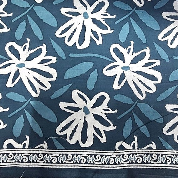 Floral Cotton Fabric - EC14343 - Flat fabric