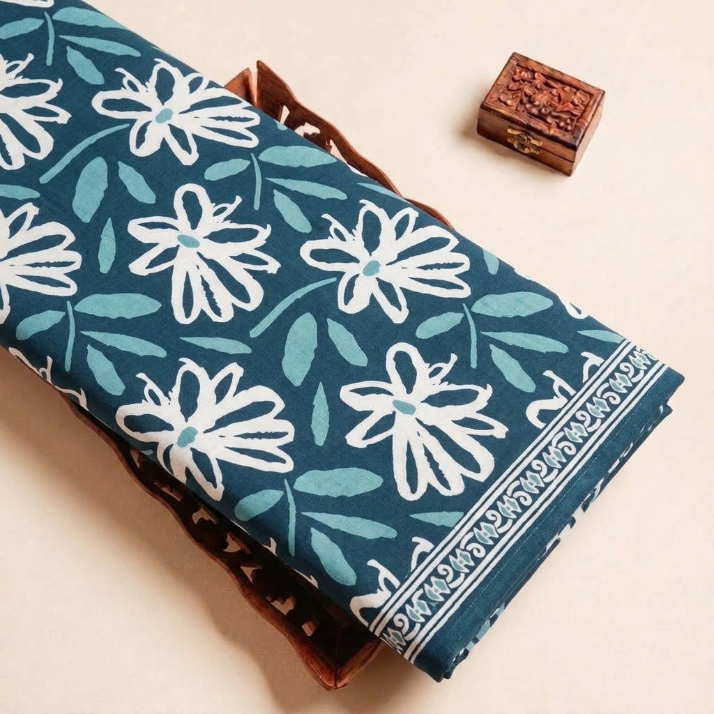 Floral Cotton Fabric - EC14343 - tray_4