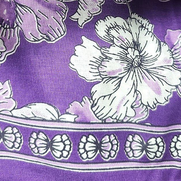 Floral Cotton Fabric - EC14346 - Flat fabric