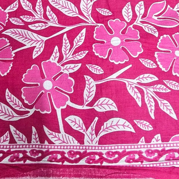 Floral Cotton Fabric - EC14349 - Flat fabric