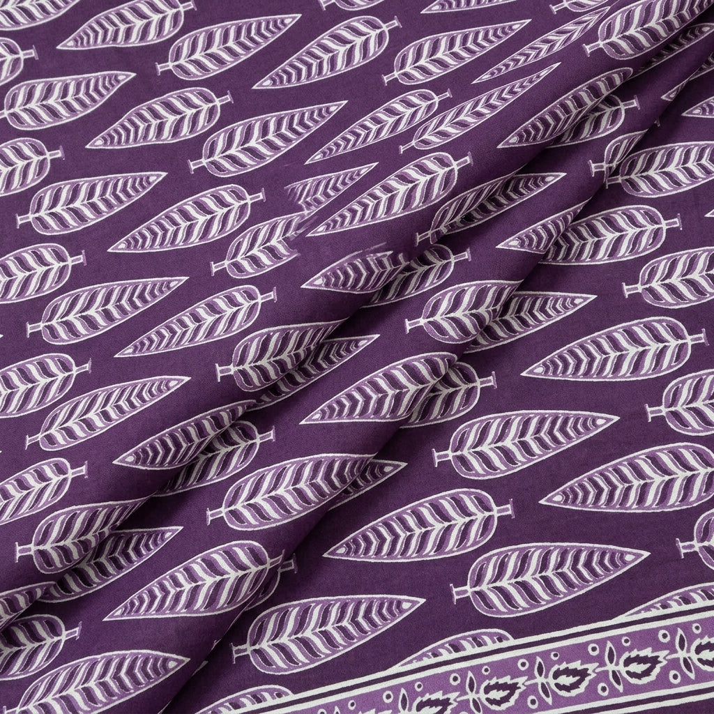 Leaf Cotton Fabric - EC14351 - folds