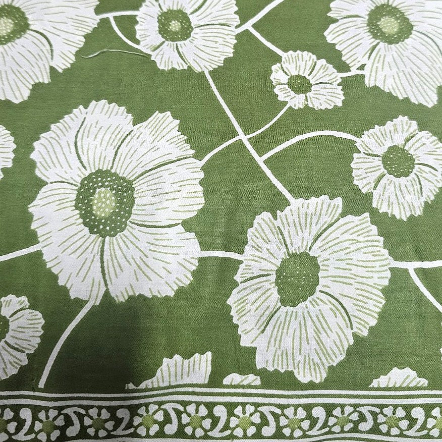 Floral Cotton Fabric - EC14354 - Flat fabric