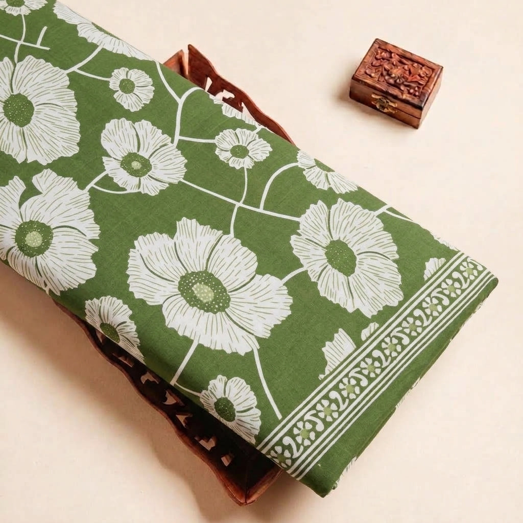 Floral Cotton Fabric - EC14354 - tray_4