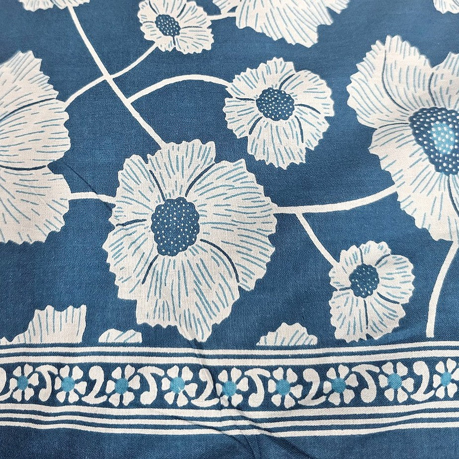 Floral Cotton Fabric - EC14355 - Flat fabric
