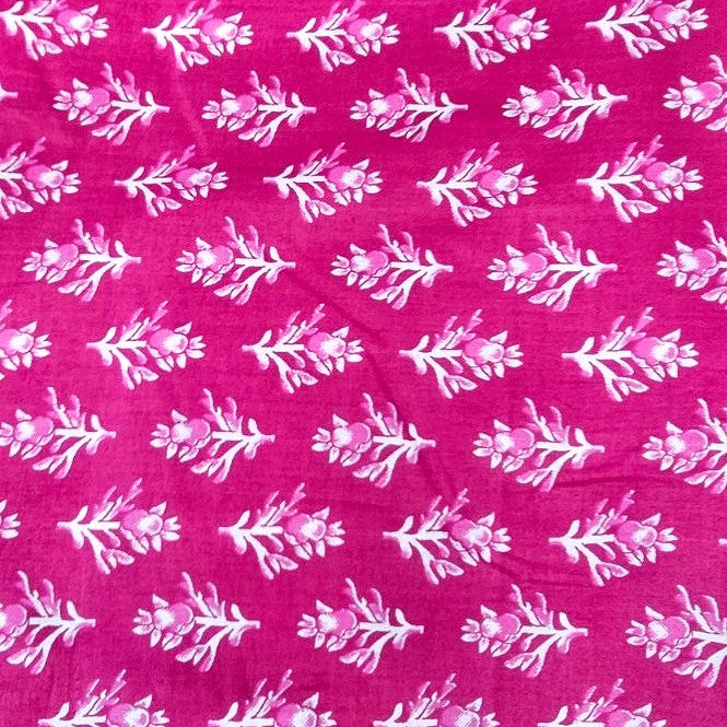 Floral Cotton Fabric - EC14356 - Flat fabric