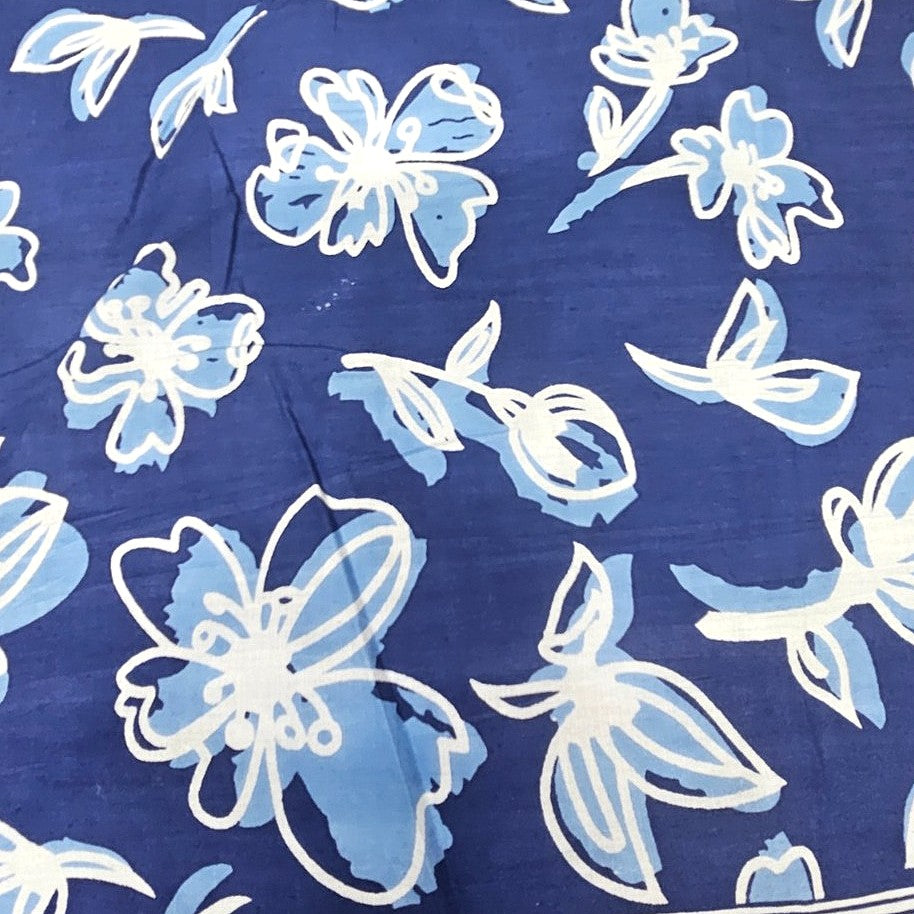 Floral Cotton Fabric - EC14357 - Flat fabric