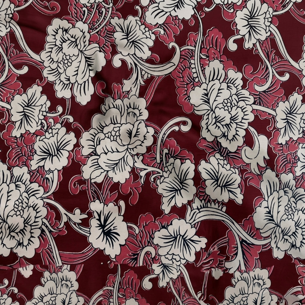 Floral Cotton Fabric - EC14366 - Swirl