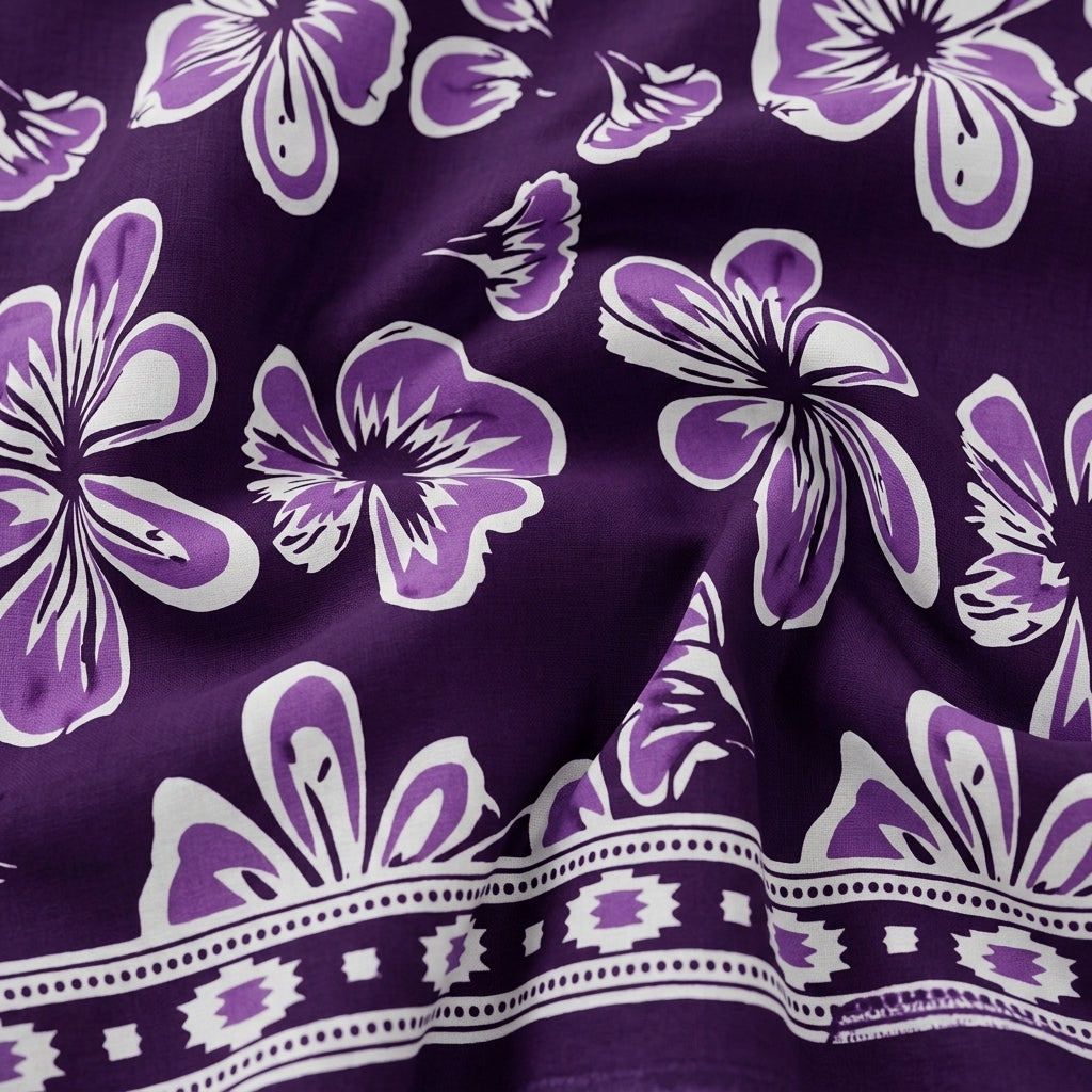 Floral Cotton Fabric - EC14370 - Swirl