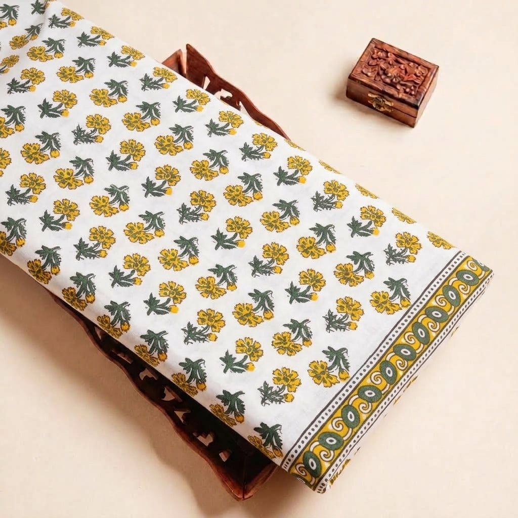 Floral Cotton Fabric - EC14388 - tray_4