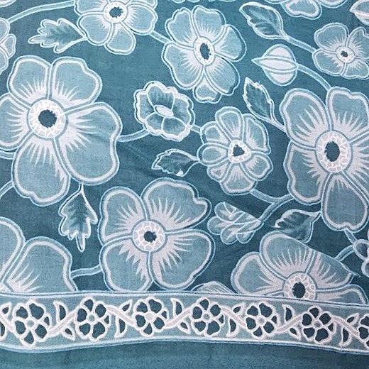 Floral Cotton Fabric - EC14405 - Flat fabric