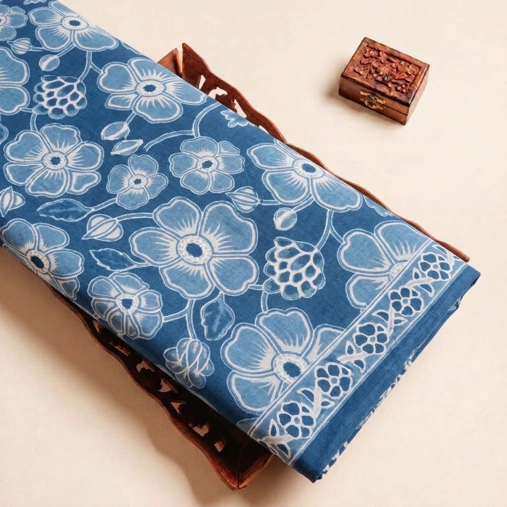 Floral Cotton Fabric - EC14407 - tray_4