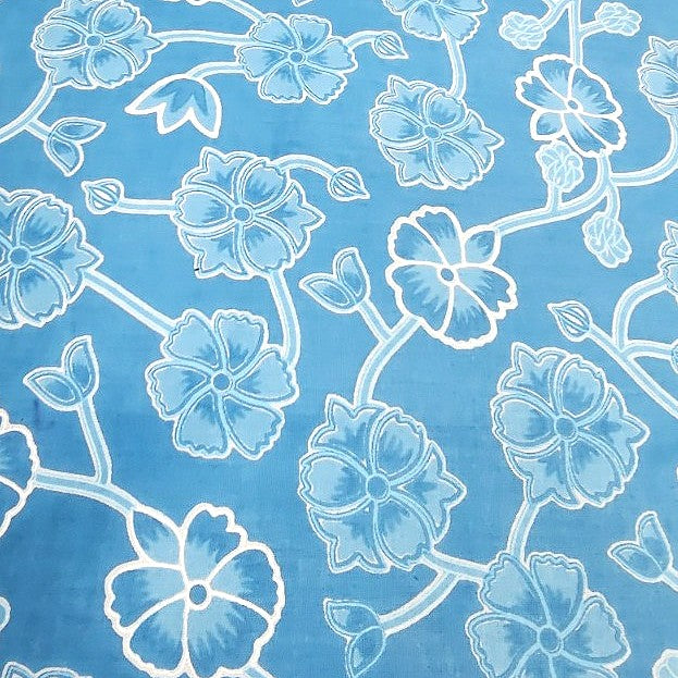 Floral Cotton Fabric - EC14412 - Flat fabric