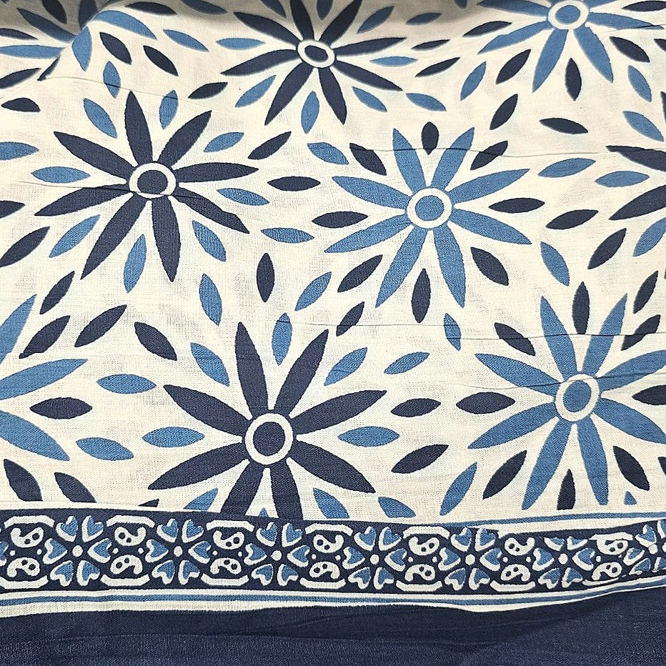 Floral Cotton Fabric - EC14745 - Flat fabric