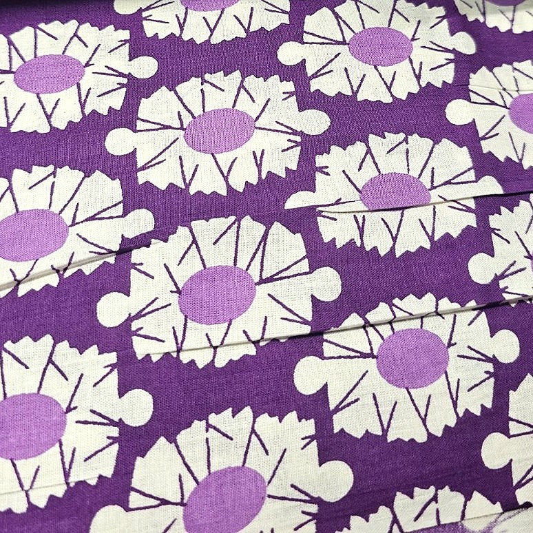 Floral Cotton Fabric - EC14749 - Flat fabric