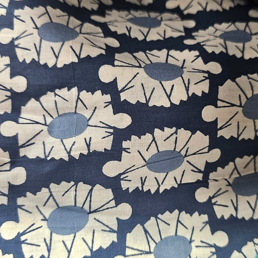 Floral Cotton Fabric - EC14751 - Flat fabric