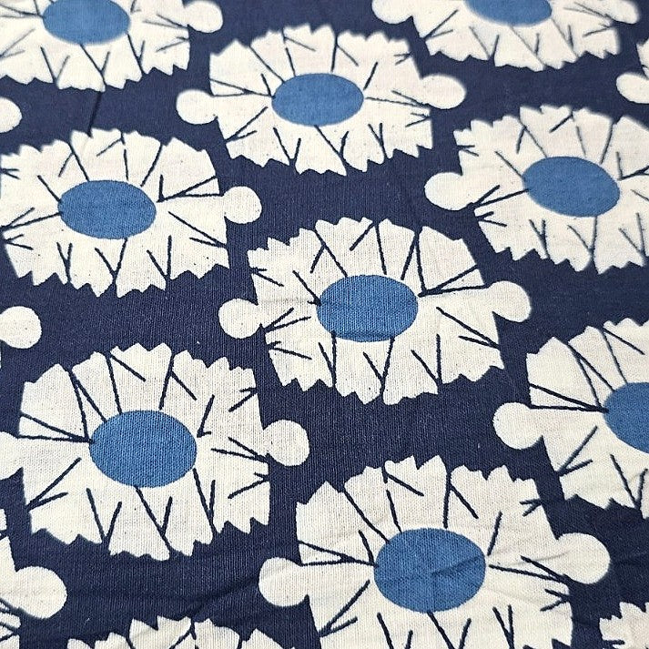 Floral Cotton Fabric - EC14752 - Flat fabric