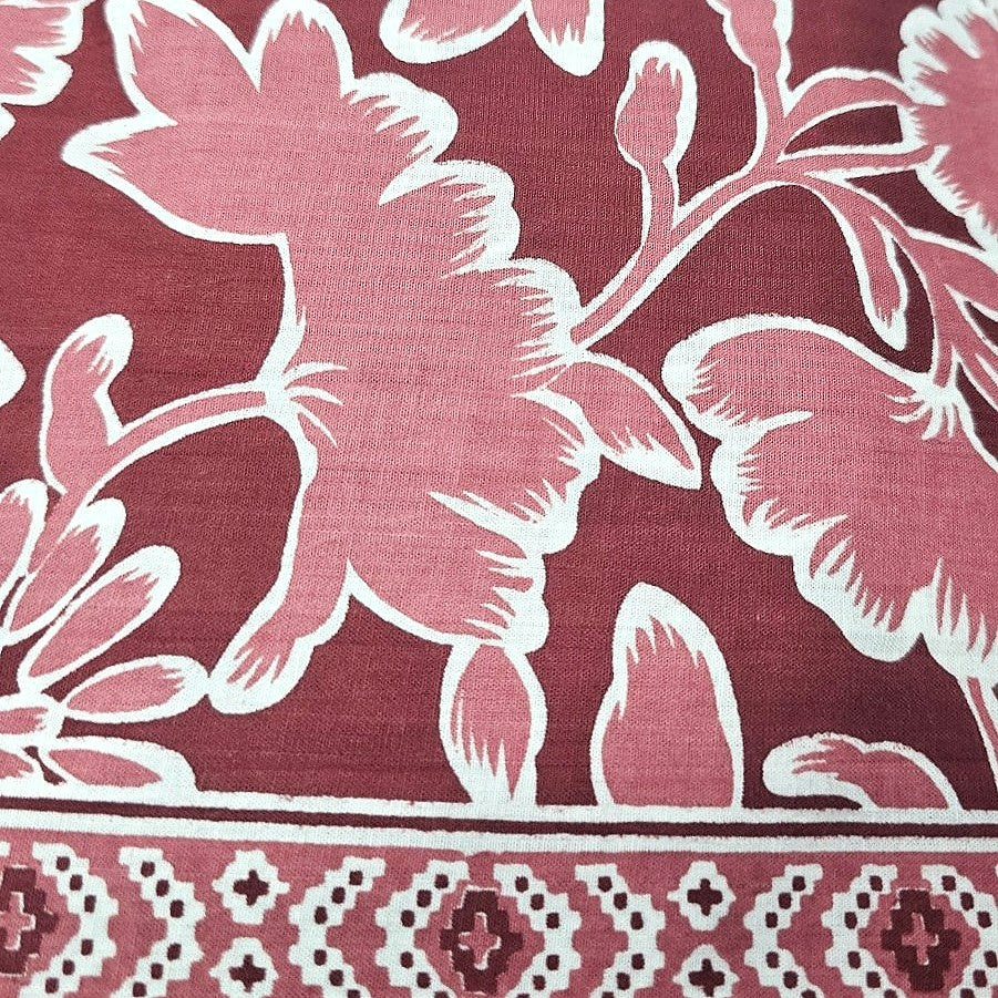 Floral Cotton Fabric - EC14766 - Flat fabric