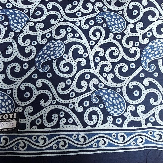 Floral Cotton Fabric - EC14797 - Flat fabric