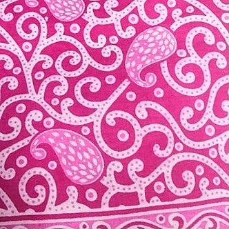Floral Cotton Fabric - EC14798 - Flat fabric