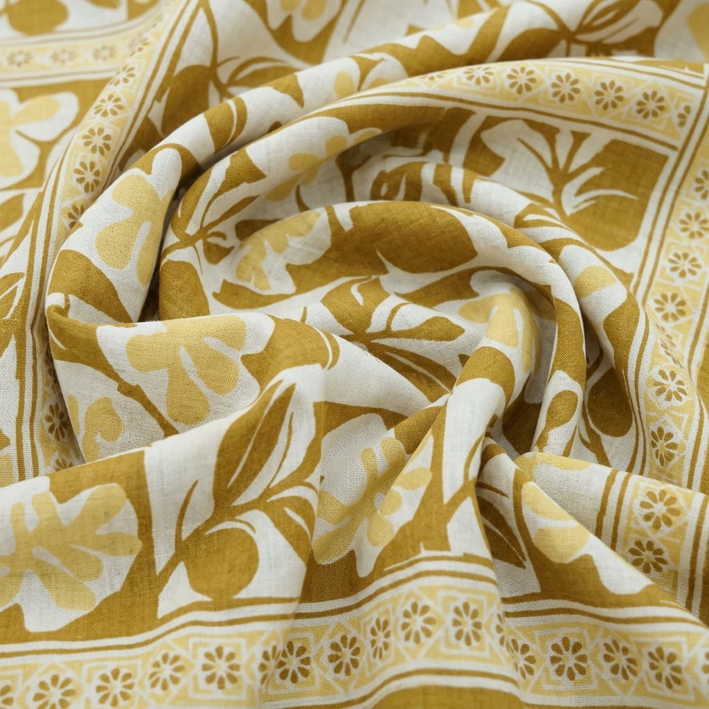 Floral Cotton Fabric - EC14803 - Swirl
