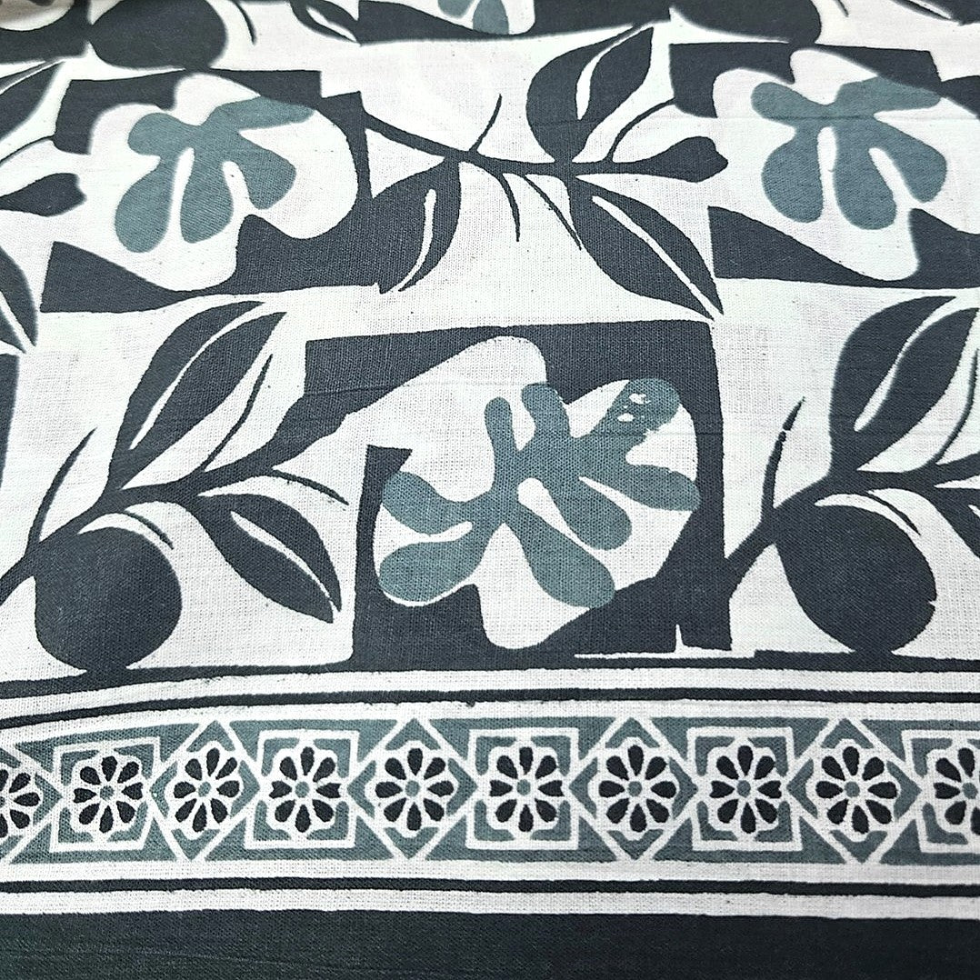 Floral Cotton Fabric - EC14809 - Flat fabric