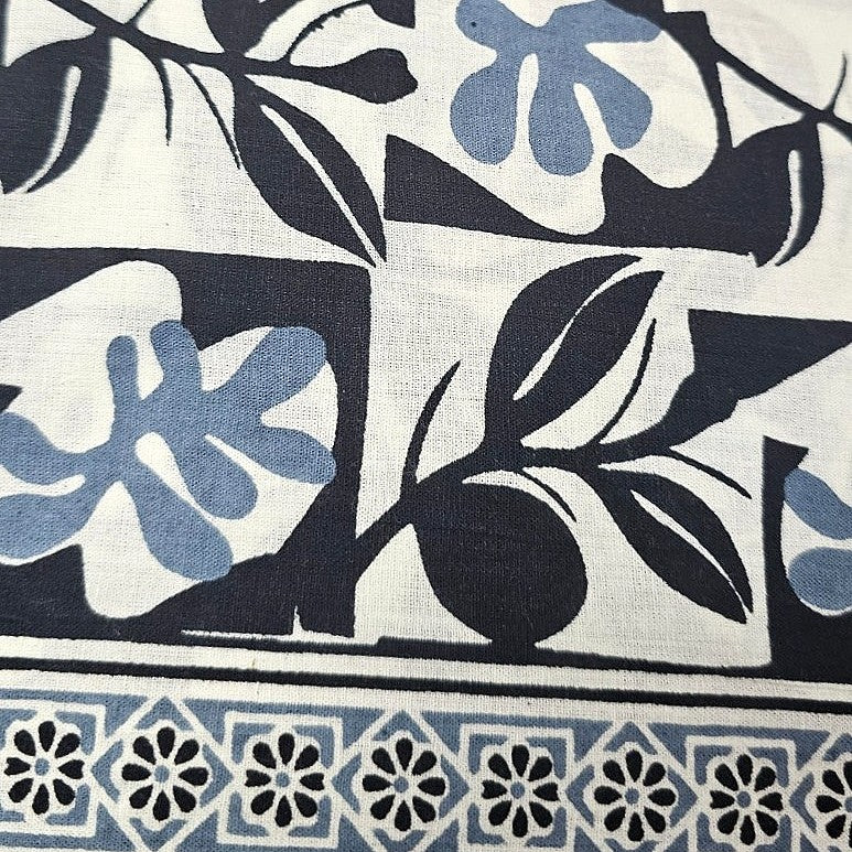 Floral Cotton Fabric - EC14811 - Flat fabric