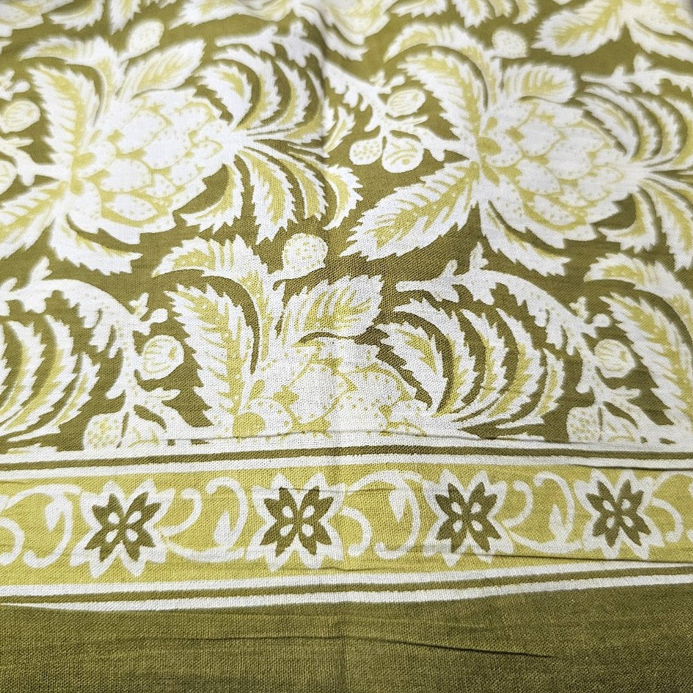Floral Cotton Fabric - EC14812 - Flat fabric