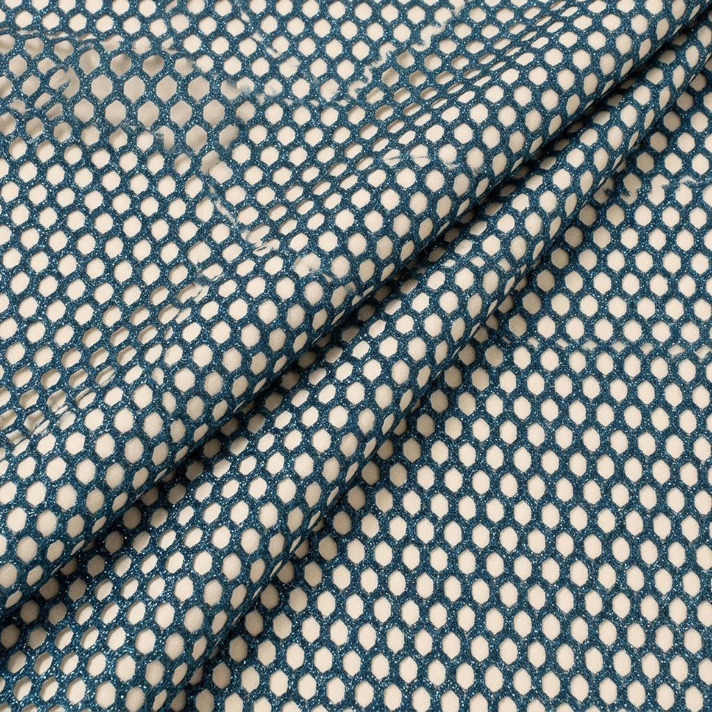 Folded Embroidery Green Embroidery Net Fabric