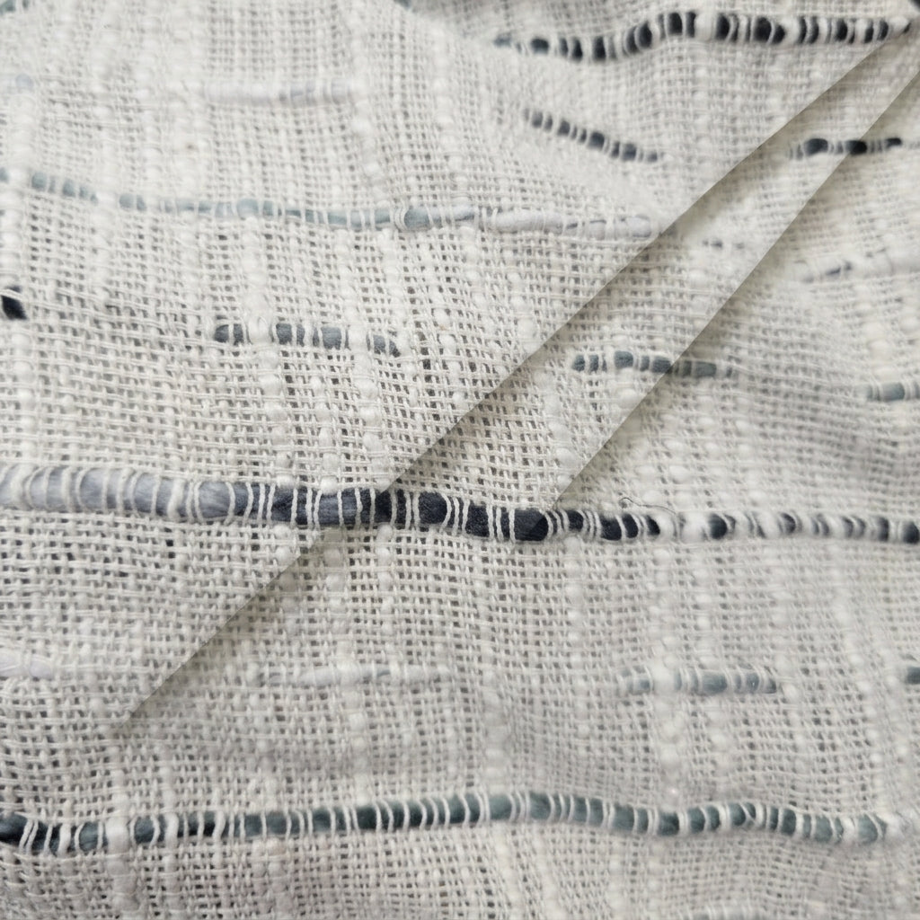 Cream Embroidery Jute Fabric