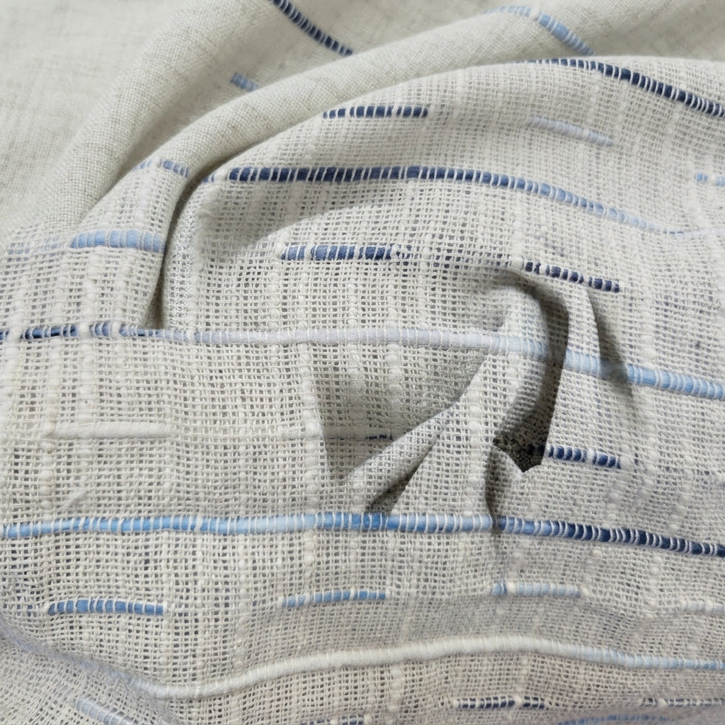 Cream Embroidery Jute Fabric