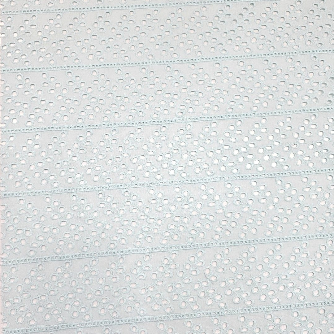 Abstract Cutwork Cotton Fabric