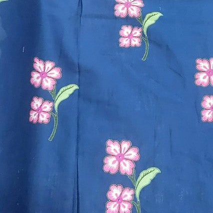 Floral Cotton Fabric - EC15921 - Flat fabric