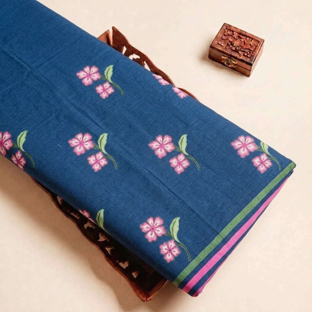 Floral Cotton Fabric - EC15921 - tray_4