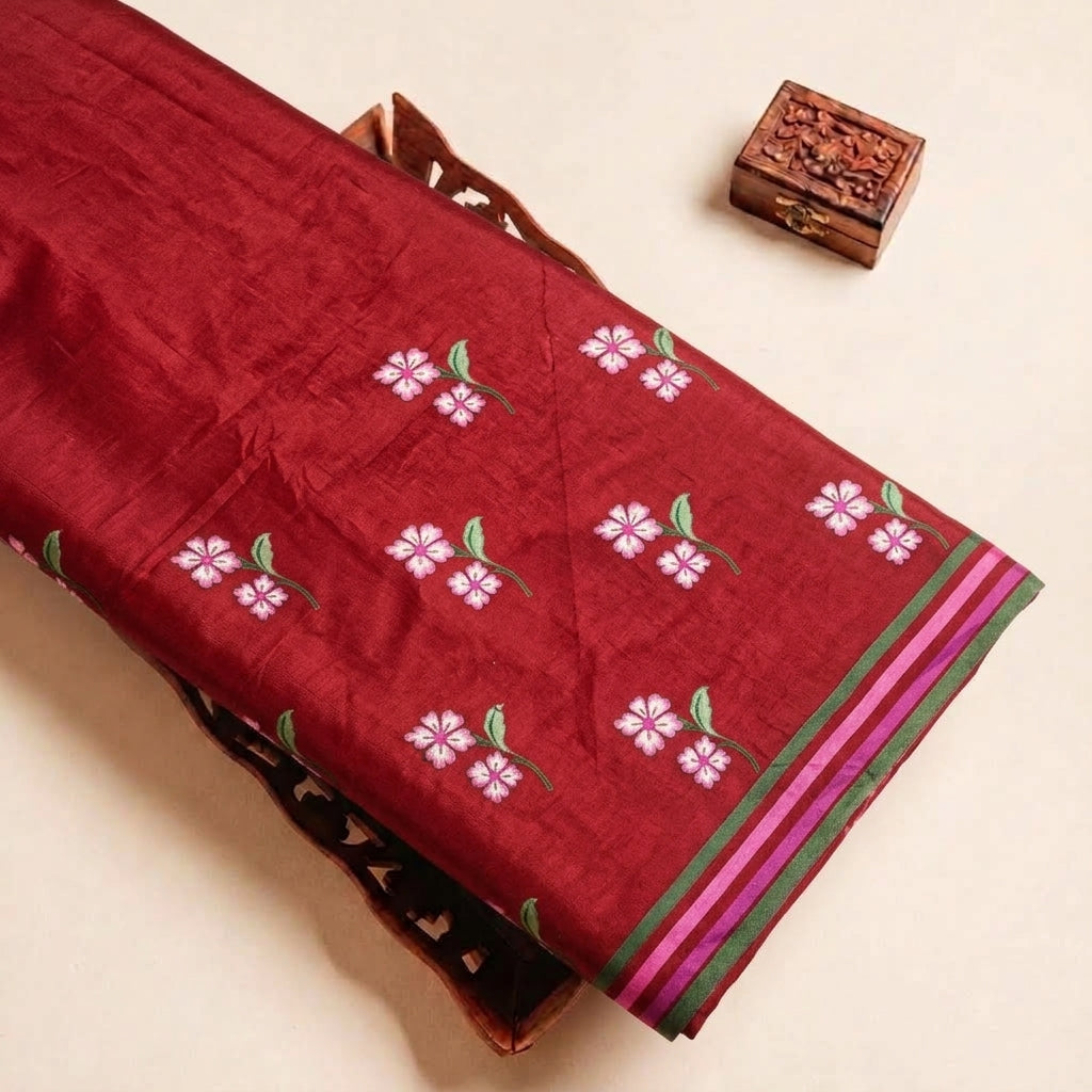 Floral Cotton Fabric - EC15922 - tray_4