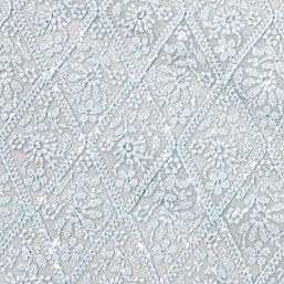 Embroidery Georgette Fabric - EC15945 - Flat fabric